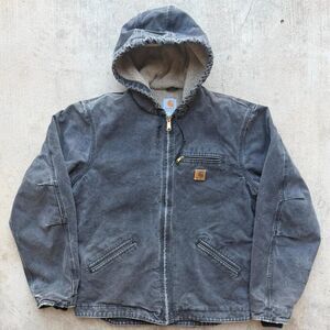 Vintage 2006 J141 BLK Sherpa Lined Carhartt Jacket (L)